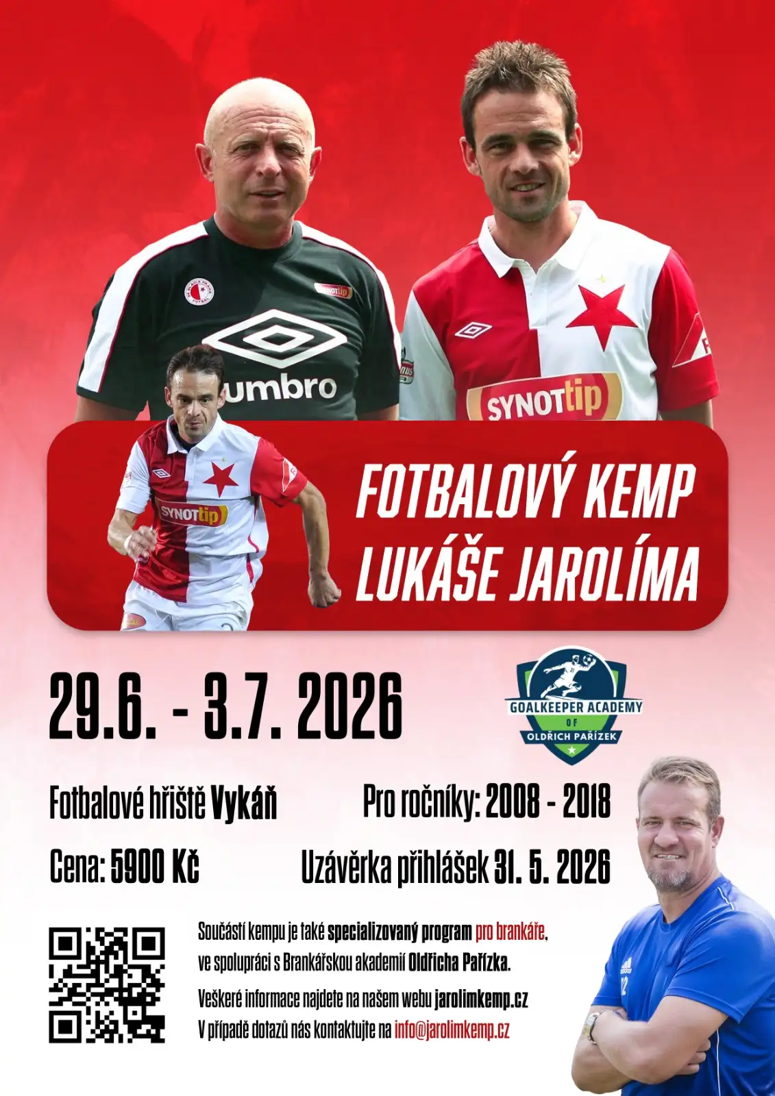 Fotbalový kemp Lukáše Jarolíma ve Vykáni